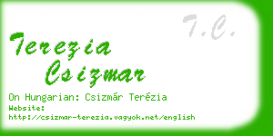 terezia csizmar business card